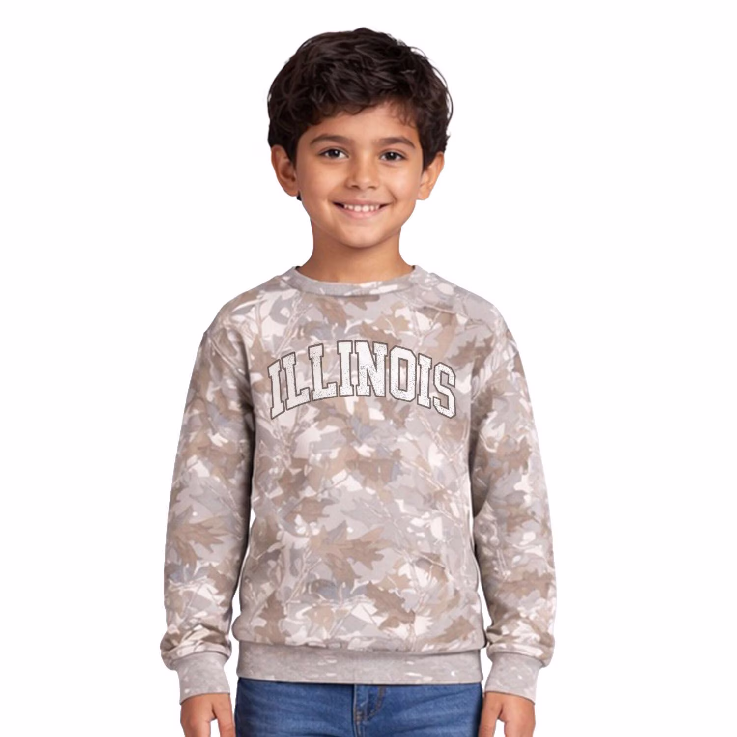State of Mine Kids Camo Crew Sweatshirt