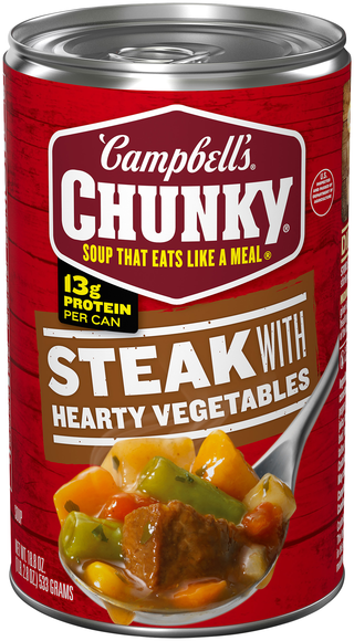 Campbell's Chunky Sirloin Steak with Hearty Vegetables Soup