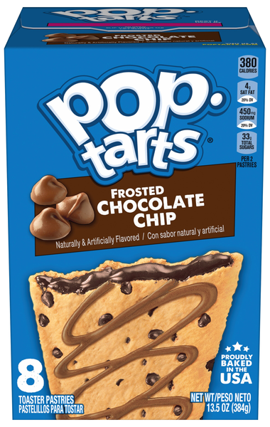 Pop-Tarts Frosted Chocolate Chip Toaster Pastries - 8 ct