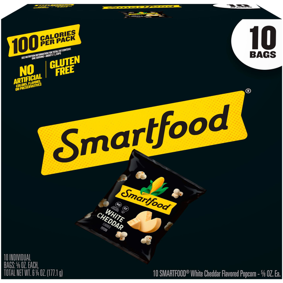 Smartfood Gluten Free White Cheddar Popcorn - 10 ct