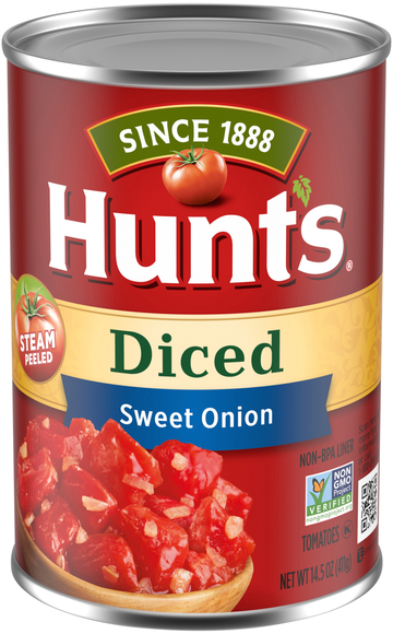 Hunt's Steam Peeled Diced Tomatoes with Sweet Onion