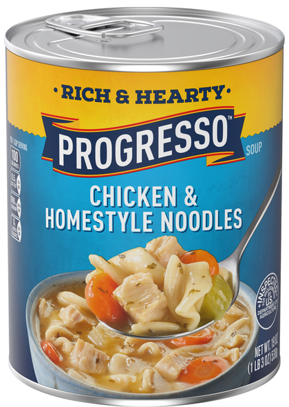 Progresso Rich & Hearty Chicken & Homestyle Noodles Soup