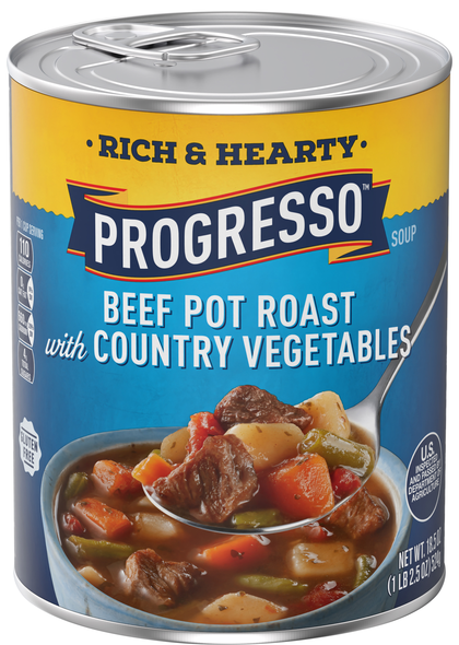 Progresso Rich & Hearty Beef Pot Roast with Country Vegetables Soup