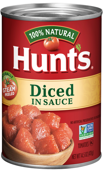 Hunt's 100% Natural Diced Tomatoes in Sauce
