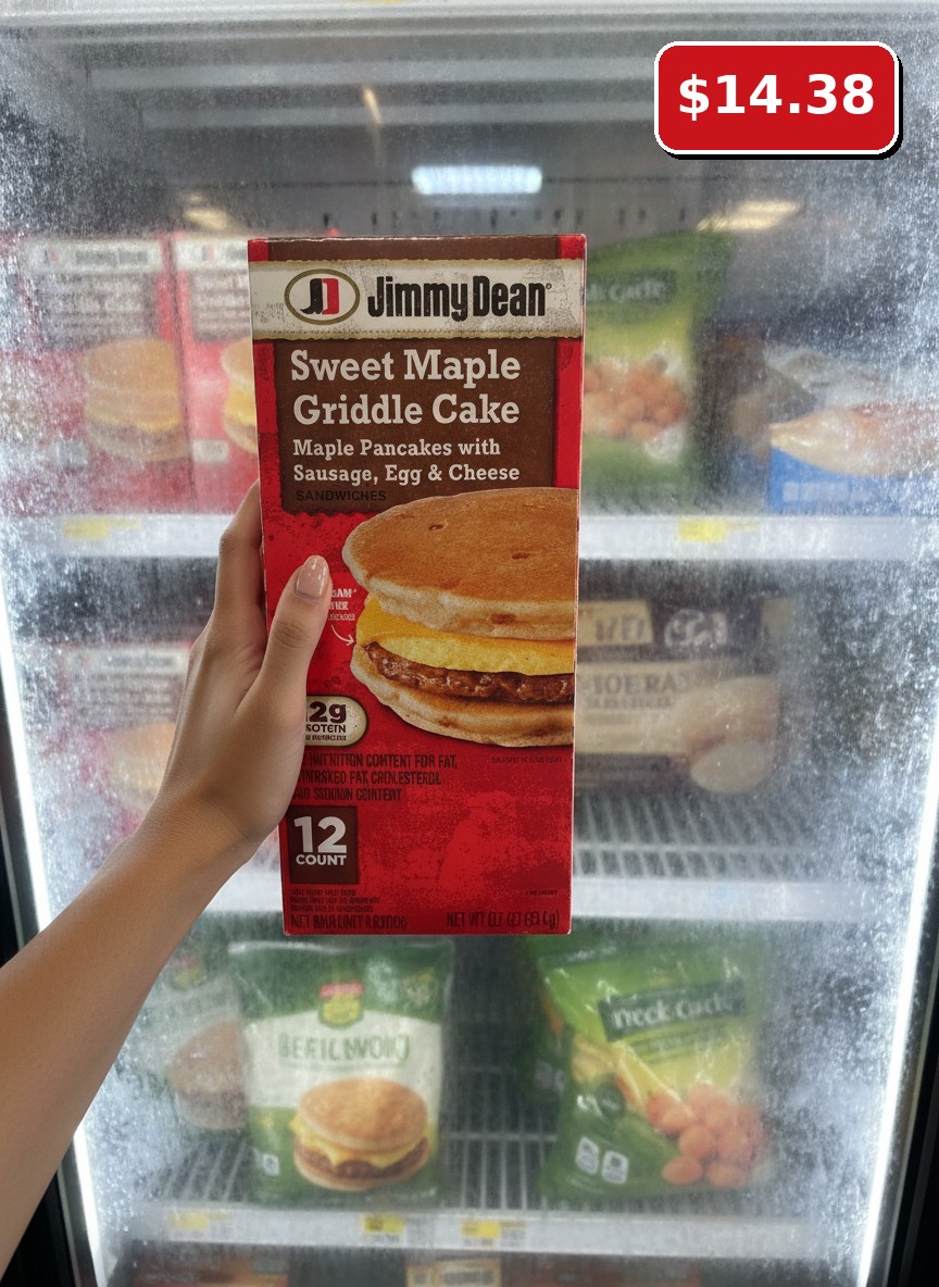 Jimmy Dean Sweet Maple Griddle Cake Maple Pancakes with Sausage, Egg & Cheese Sandwiches