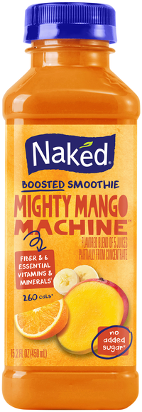 Naked No Added Sugar Mighty Mango Machine Boosted Smoothie