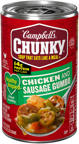 Campbell's Chunky Healthy Request Chicken & Sausage Gumbo Soup