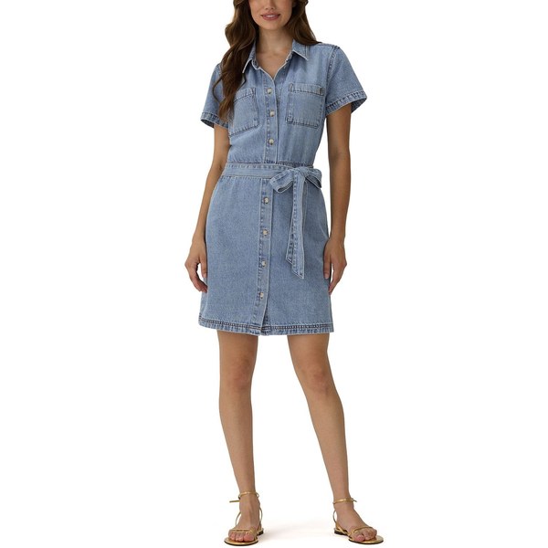 15. Frye Belted Denim Mini Dress