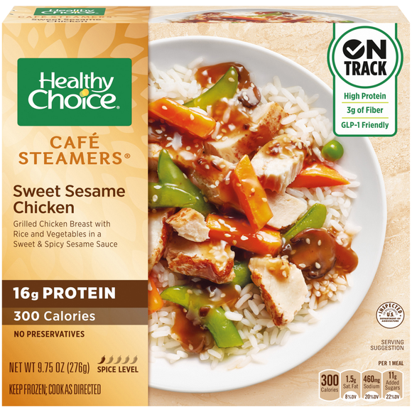 Healthy Choice Cafe Steamers Sweet Sesame Chicken Frozen Meal