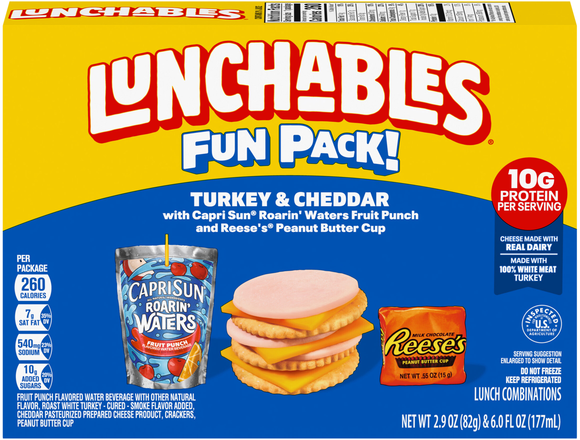 Lunchables Fun Pack Turkey & Cheddar with Capri Sun