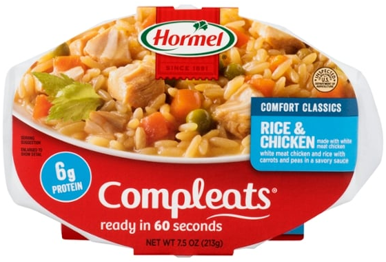 Hormel Compleats Comfort Classics Chicken & Rice Microwavable