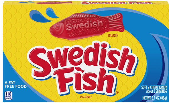Swedish Fish Soft & Chewy Candy Movie Theater Box