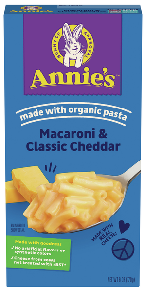 Annie's Classic Cheddar Macaroni & Cheese made with Organic Pasta