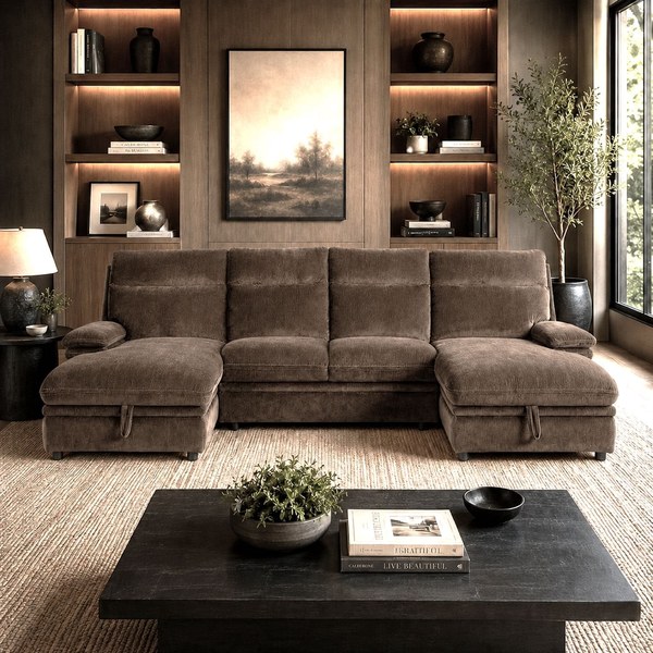 16. Skylar Convertible Sleeper Sectional Double Chaise