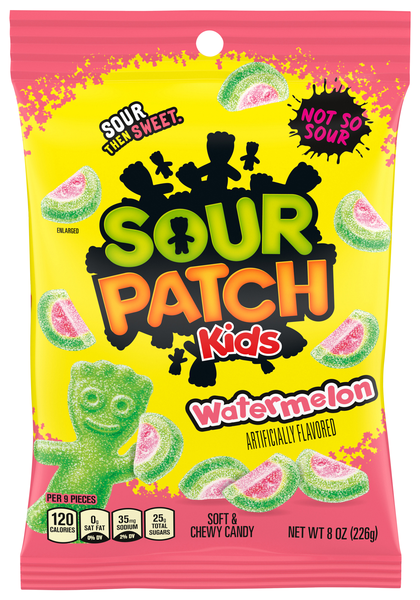 Sour Patch Kids Watermelon Sour Then Sweet Soft & Chewy Candy