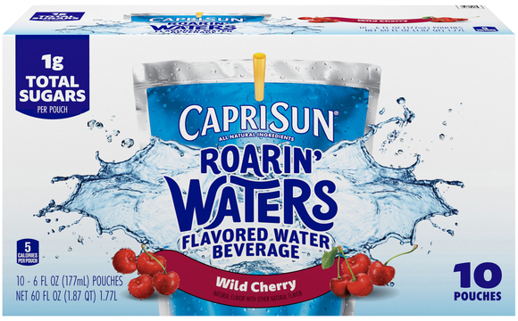 Capri Sun Roarin' Waters Wild Cherry Flavored Beverage Pouches - 10 pk