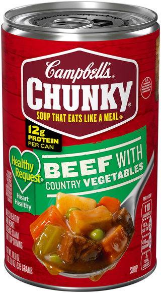 Campbell's Chunky Healthy Request Beef with Country Vegetables Soup