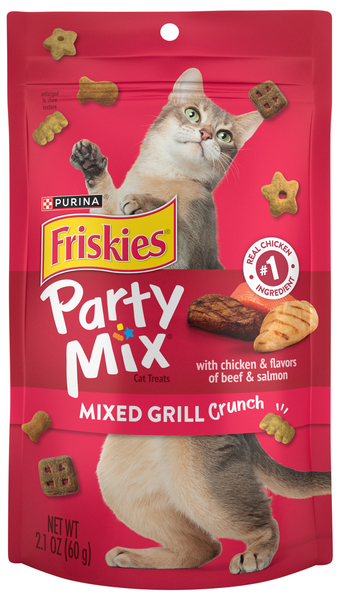 Friskies Party Mix Mixed Grill Crunch Cat Treats