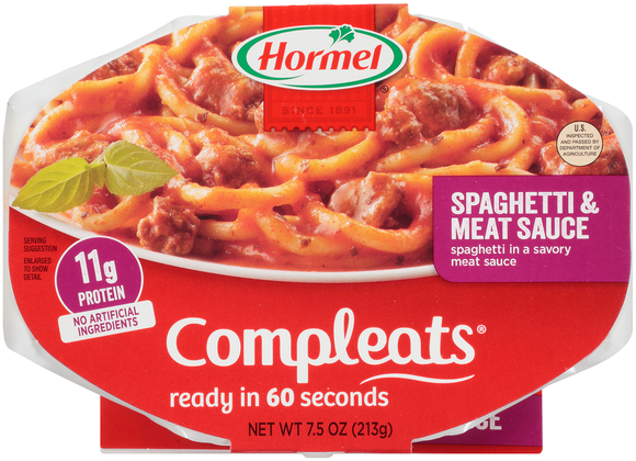 Hormel Compleats Spaghetti & Meat Sauce Microwavable