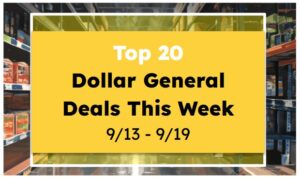 Top 20 Dollar General Deals This Week (9/13 - 9/19)