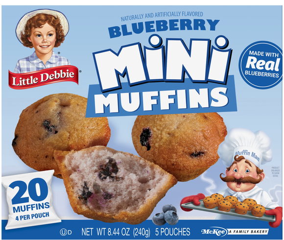 Little Debbie Mini Muffins Blueberry - 5 ct