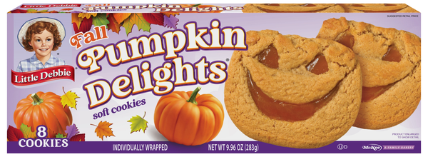 Little Debbie Pumpkin Delights Cookies - 8 ct