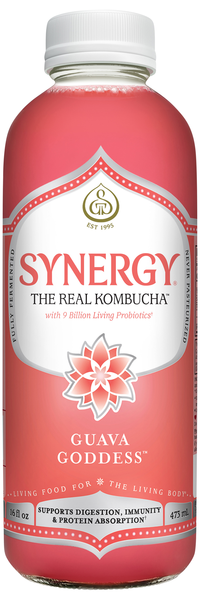 GT's Synergy Organic Guava Goddess Raw Kombucha