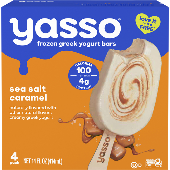 Yasso Sea Salt Caramel Greek Yogurt Bars - 4 ct
