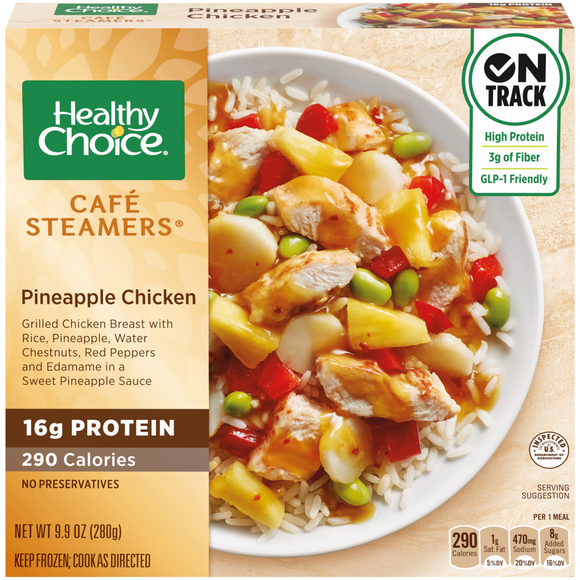 Healthy Choice Cafe Steamers Pineapple Chicken Frozen Meal