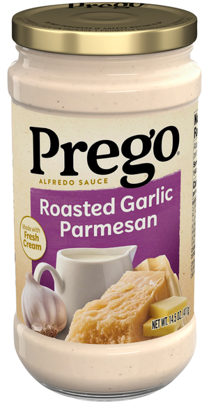 Prego Roasted Garlic Parmesan Alfredo Pasta Sauce