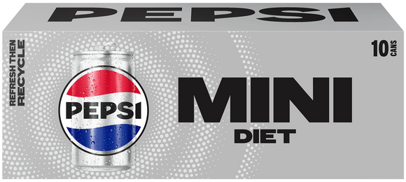 Diet Pepsi Cola Soda Mini - 10 pk