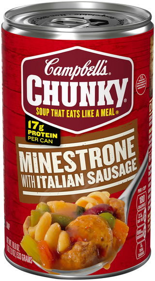 Campbell's Chunky Minestrone with Italian Sausage Soup