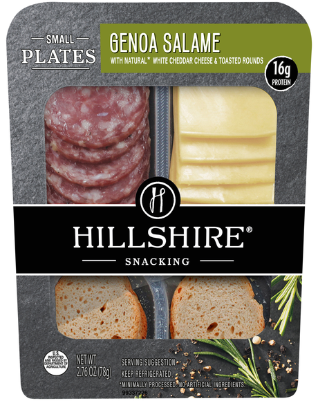 Hillshire Farms Small Plates Genoa Salame w/White Cheddar & Toasted Rounds