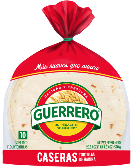 Guerrero Soft Taco Flour Tortillas 8 Inch - 10 ct