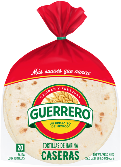 Guerrero Fajita Flour Tortillas 6 Inch - 20 ct