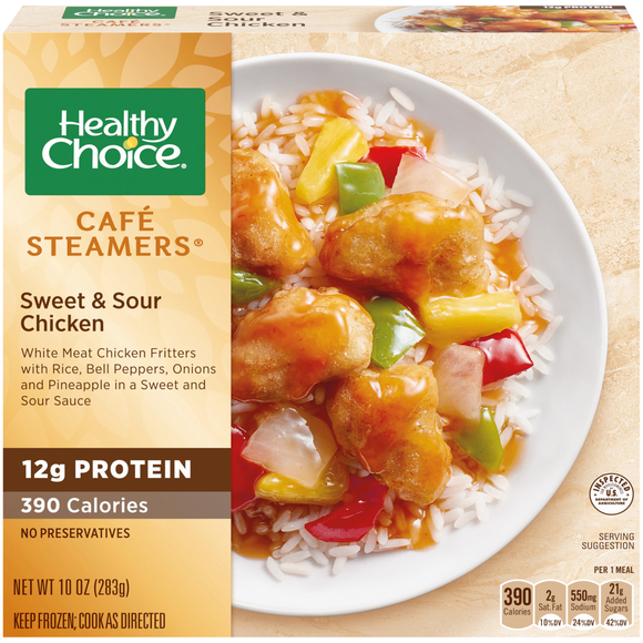 Healthy Choice Cafe Steamers Sweet & Sour Chicken Frozen Meal