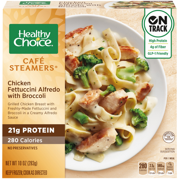Healthy Choice Cafe Steamers Chicken Fettuccini Alfredo Frozen Meal