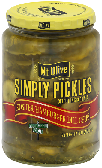 Mt. Olive Simply Pickles Kosher Hamburger Dill Chips