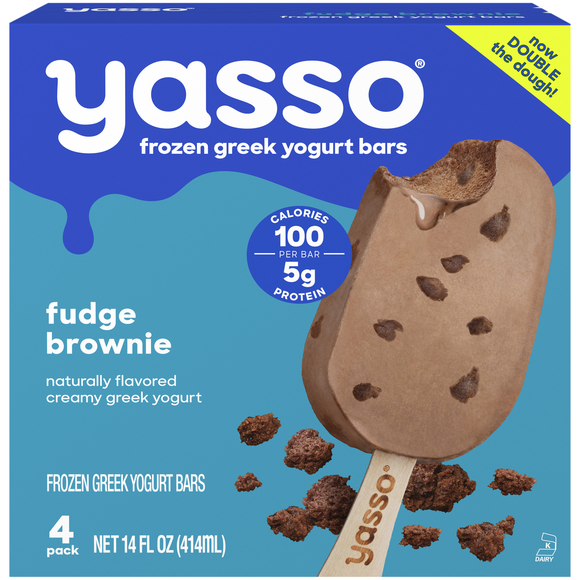 Yasso Fudge Brownie Greek Yogurt Bars - 4 ct