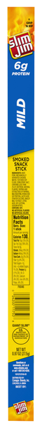 Slim Jim Mild Protein Smoked Giant Size Meat Stick
