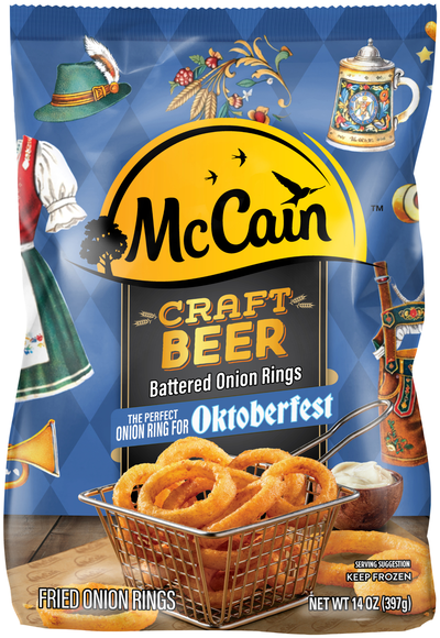 McCain Craft Beer Battered Onion Rings Frozen