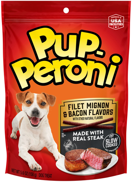 Pup-Peroni Filet Mignon & Bacon Flavors Dog Treats