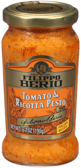 Filippo Berio Italian Recipe Tomato & Ricotta Pesto Pasta Sauce