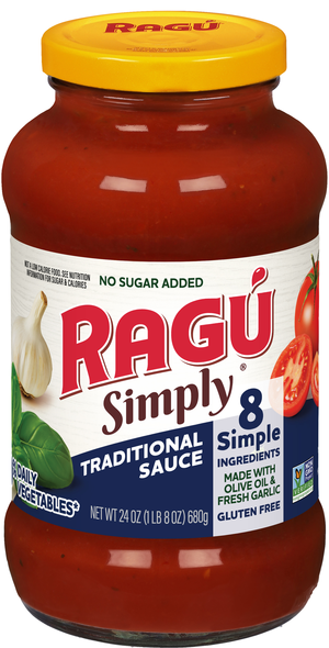 RAGU Simply No Sugar Added Traditional Pasta Sauce