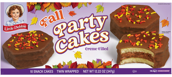 Little Debbie Chocolate Fall Party Snack Cakes - 10 ct