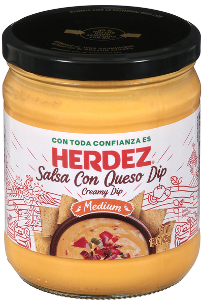 Herdez Medium Queso con Salsa Dip