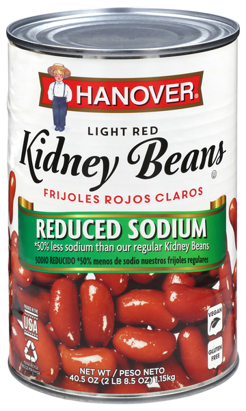 Hanover Reduced Sodium Light Red Redskin Kidney Beans