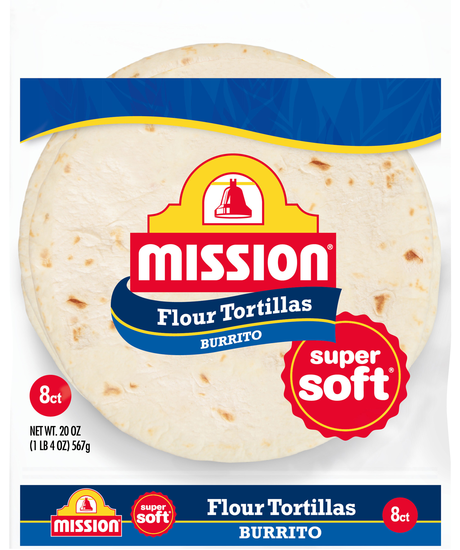 Mission Large Burrito Flour Tortillas 10 Inch - 8 ct