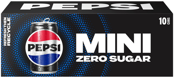 Pepsi Zero Sugar Cola Soda Mini - 10 pk