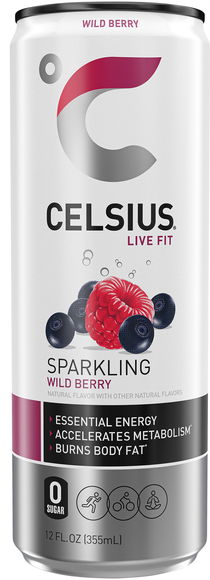 Celsius Live Fit Sparkling Wild Berry Energy Drink